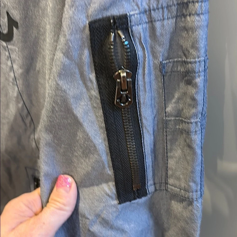 True Religion Men's Grey Bomber Jacket